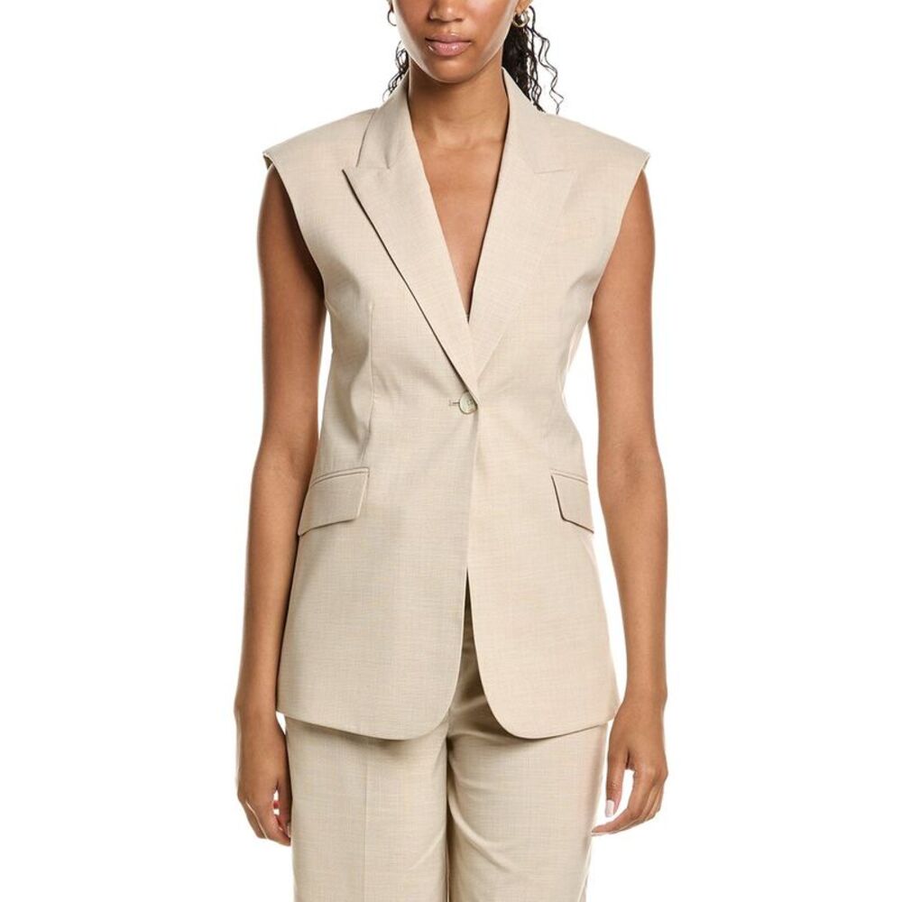 Kenneth Cole Womens Open Back Strap Vest, Brown
